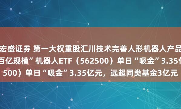 宏盛证券 第一大权重股汇川技术完善人形机器人产品布局！“全市场唯一百亿规模”机器人ETF（562500）单日“吸金”3.35亿元，远超同类基金3亿元